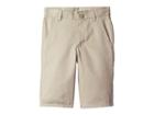 Nautica Kids Slim Flat Front Twill Shorts (big Kids) (khaki) Boy's Shorts