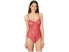Only Hearts Whisper Sweet Nothings Coucou Bodysuit (pink Ruby) Women's Jumpsuit & Rompers One Piece
