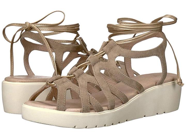 Johnston & Murphy Chasity (taupe Italian Kid Suede) Women's Sandals