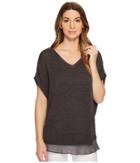 Nic+zoe Lived In Top (ink) Women's Clothing