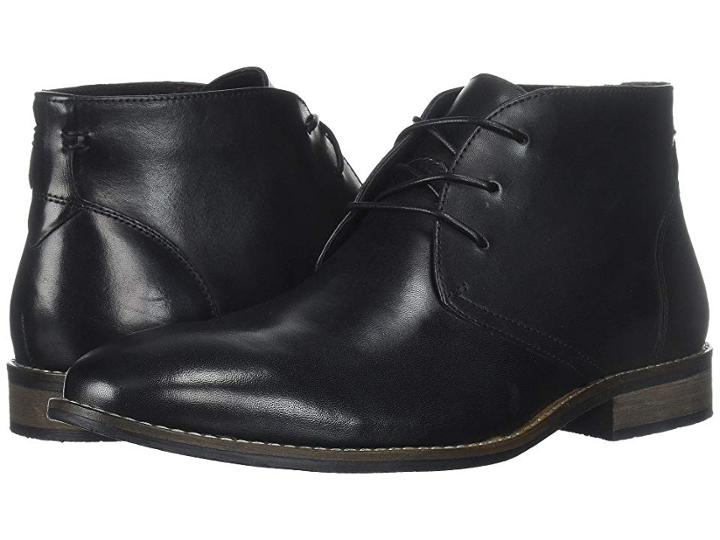 Nunn Bush Hatch Plain Toe Chukka Boot (black) Men's Dress Lace-up Boots