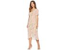 Bardot Floral Wrap Dress (sunset Print) Women's Dress