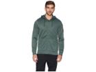 Reebok Workout Ready Poly Fleece Full Zip Hoodie (chalk Green) Men's Sweatshirt