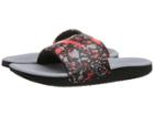 Nike Kids Kawa Slide Print (little Kid/big Kid) (black/bright Crimson/wolf Grey) Boys Shoes