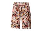 Janie And Jack Velour Pleated Pants (toddler/little Kids/big Kids) (blush Floral) Girl's Casual Pants