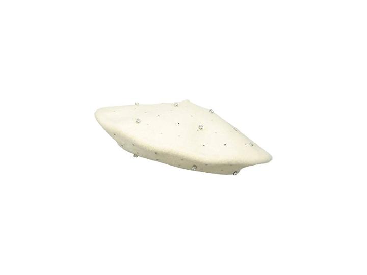 Collection Xiix Multi Stone Wool Beret (ivory) Berets