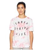Adidas 3sl Festival Tee (white/chalk Pink) Women's T Shirt