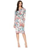 Alexia Admor Printed Floral Blouson Midi Dress (multi) Women's Dress