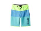 Hurley Kids Triple Threat Boardshorts (big Kids) (green Apple) Boy's Swimwear