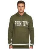 Primitive League Piped Hood Sweater (dark Olive) Men's Sweater