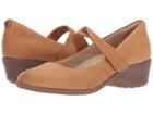 Hush Puppies Jaxine Odell (tan Leather) Women's Hook And Loop Shoes