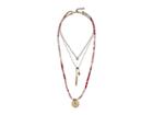 Lucky Brand Fabric Layer Necklace (two-tone) Necklace