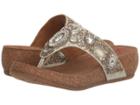 Comfortiva Sade (anthracite Acrylic Stone Embellished) Women's Wedge Shoes
