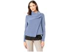 Anne Klein Scuba Asymmetrical Front Jacket (versailles) Women's Clothing