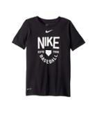 Nike Kids Dry Baseball Training Tee (little Kids/big Kids) (black) Boy's T Shirt