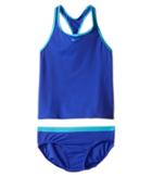 Nike Kids Core Solid Racerback Tankini (big Kids) (paramount Blue) Girl's Swimwear