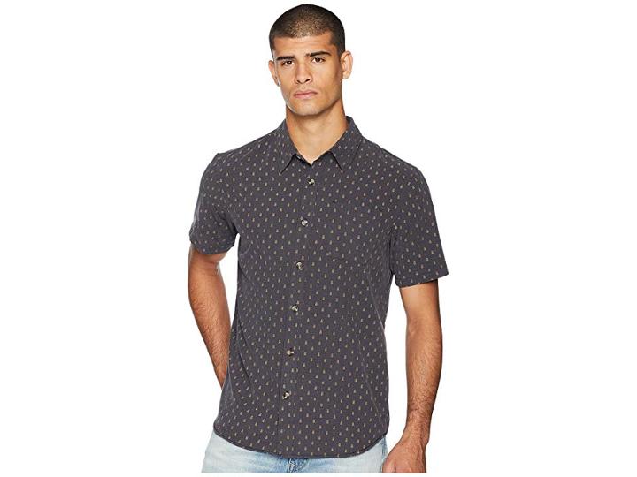 O'neill Home Grown Woven Top (asphalt) Men's Clothing