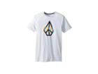 Volcom Kids Peace Blur Short Sleeve Tee (big Kids) (white) Boy's T Shirt