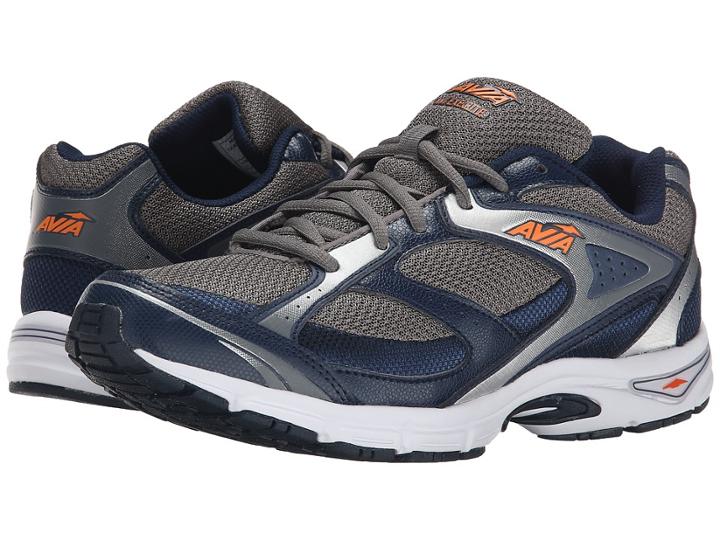 Avia Avi-execute (steel Grey/true Navy/chrome Silver/rhythm Orange) Men's Shoes