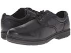 Nunn Bush Waterloo Plain Toe Waterproof Oxford (black Tumbled) Men's Plain Toe Shoes