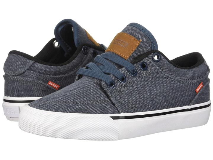 Globe Gs (little Kids/big Kids) (slate Blue Canvas) Men's Skate Shoes