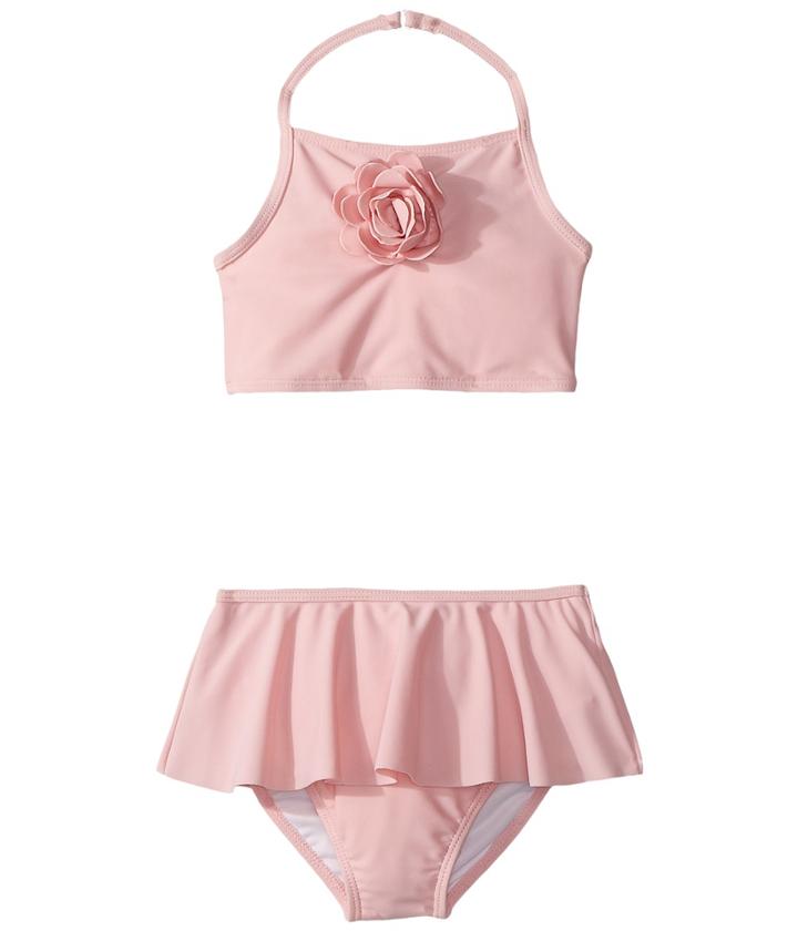 Kate Spade New York Kids Skirted Two-piece Set (infant) (delphinium Pink) Girl's Active Sets