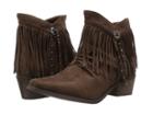 Roper Fringy (faux Brown Leather) Women's Boots