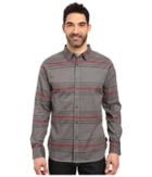 The North Face Long Sleeve Approach Flannel (tnf Medium Grey Heather (prior Season)) Men's Clothing