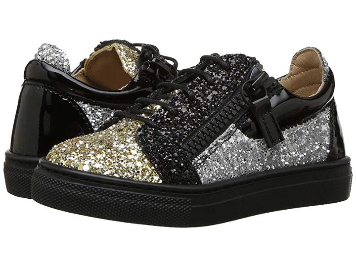 Giuseppe Zanotti Kids Glitter Sneaker (toddler) (gold) Girls Shoes