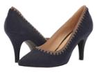 Athena Alexander Saint Denis Heel (navy/grey Suede) Women's Shoes