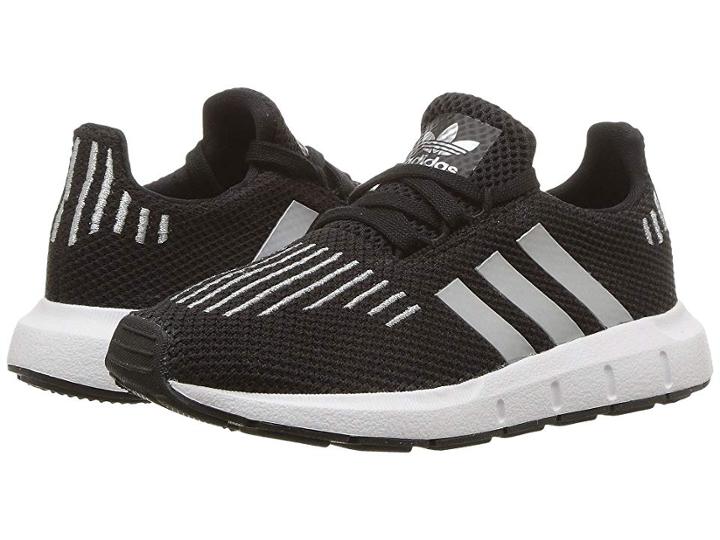 Adidas Originals Kids Swift (toddler) (black/silver/white) Kids Shoes