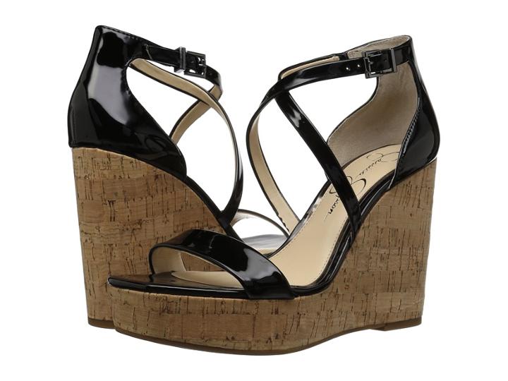 Jessica Simpson Stassi (black Patent) Women's Shoes