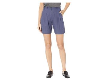 Jen's Pirate Booty Blossom Shorts (nighshadow Blue Linen) Women's Shorts