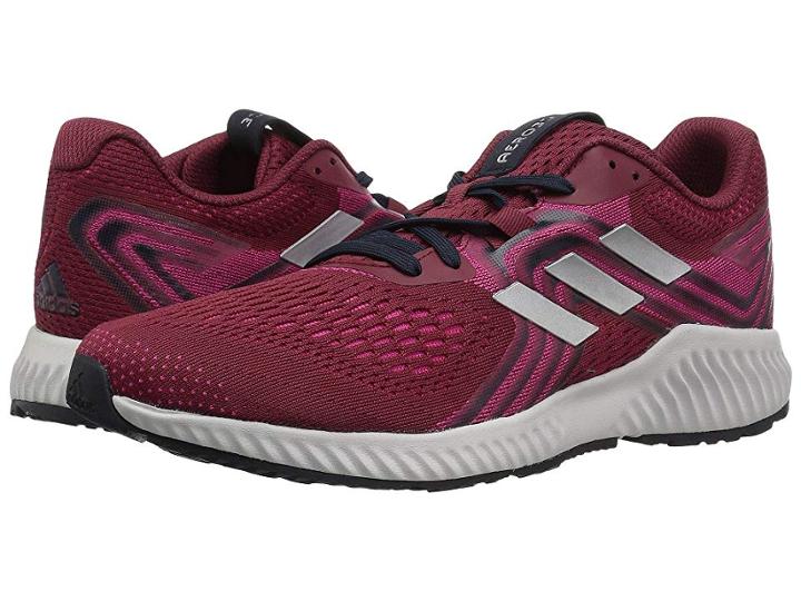 Adidas Running Aerobounce (noble Maroon/silver Metallic/real Magenta) Women's Running Shoes