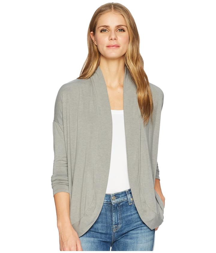 Life Is Good Supreme Cardigan (heather Gray) Women's Sweater