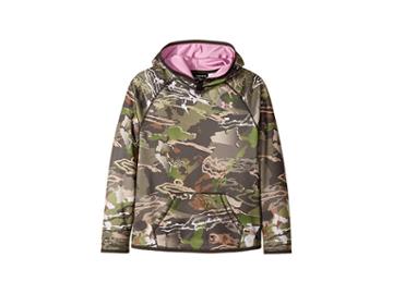 Under Armour Kids Ua Icon Camo Hoodie (big Kids) (ridge Reaper Camo Forest/pink) Girl's Sweatshirt
