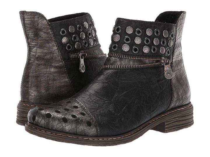 Rieker Z2163 Philippa 63 (altsilber/schwarz) Women's Shoes