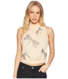 Free People The Garden Embroidered Top (neutral) Women's Clothing