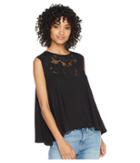 Free People Meant To Be Tee (black) Women's T Shirt