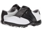 Footjoy Dryjoys Cleated Traditional Blucher Saddle (white/black) Women's Golf Shoes