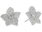 Kate Spade New York Blooming Pave Bloom Studs Earrings (clear/silver) Earring