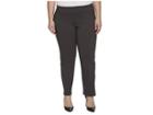 Krazy Larry Plus Size Pull-on Ankle Pants (grey) Women's Dress Pants