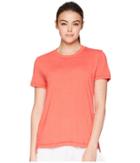 Adidas Yola Short Sleeve Crew Tee (real Coral) Women's T Shirt