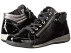 Ara Rylee (black Crinkle Patent/metallic Accent) Women's  Shoes