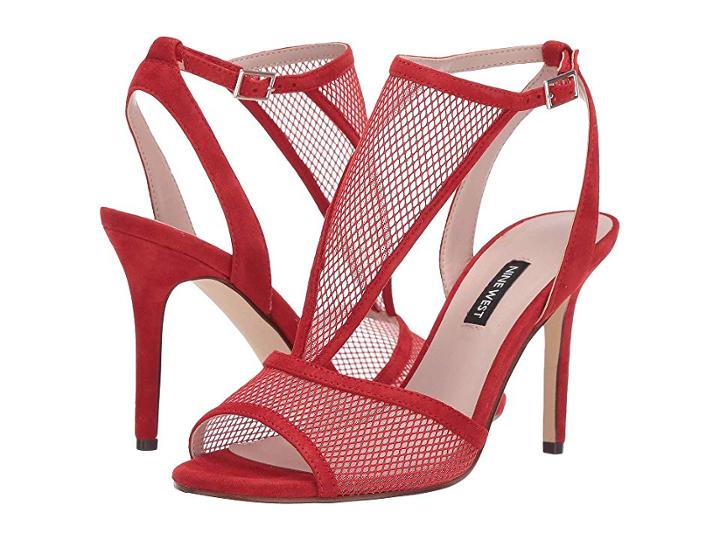 Nine West Manchon Mesh Sandal (fiery Red/fiery Red) Women's Shoes