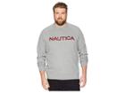 Nautica Big & Tall Big Tall Fleece Graphic (stone Grey Heather) Men's Fleece