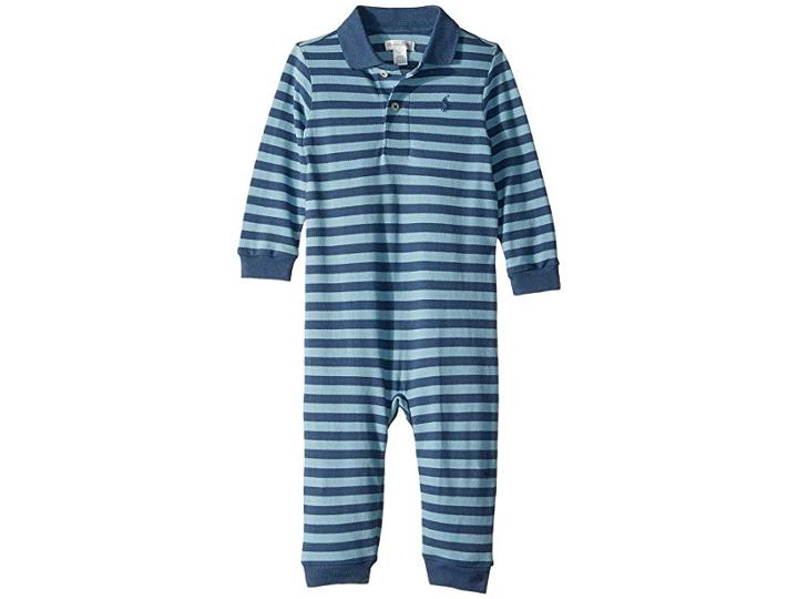 Ralph Lauren Baby Featherweight Mesh Coverall (infant) (cassidy Blue) Boy's Jumpsuit & Rompers One Piece