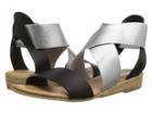 Andre Assous Malta (black/silver Nappa/elastic) Women's Sandals