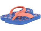 Reef Kids Little Ahi (toddler/little Kid) (blue Floral) Girls Shoes