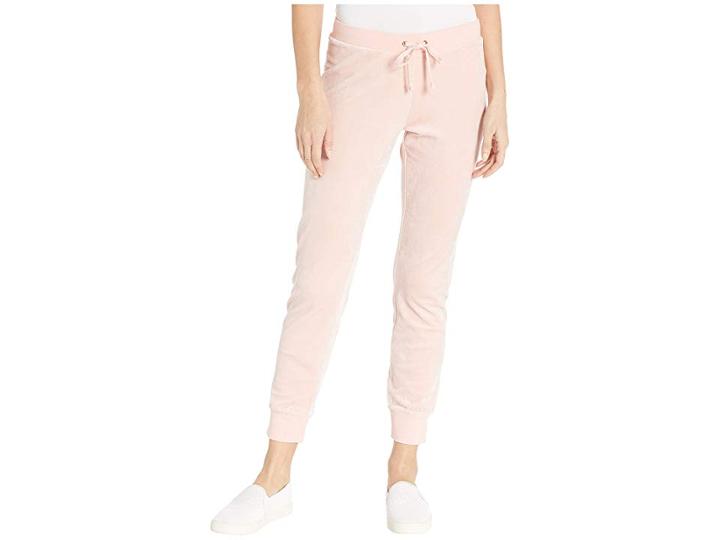 Juicy Couture Track Luxe Velour Zuma Pants (sugared Icing) Women's Casual Pants